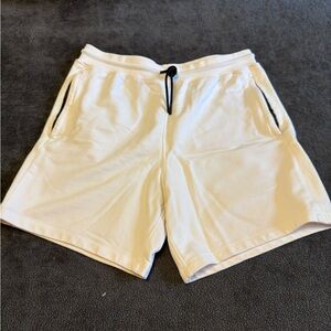 Fabletics Men's Athletic White Sweat Shorts